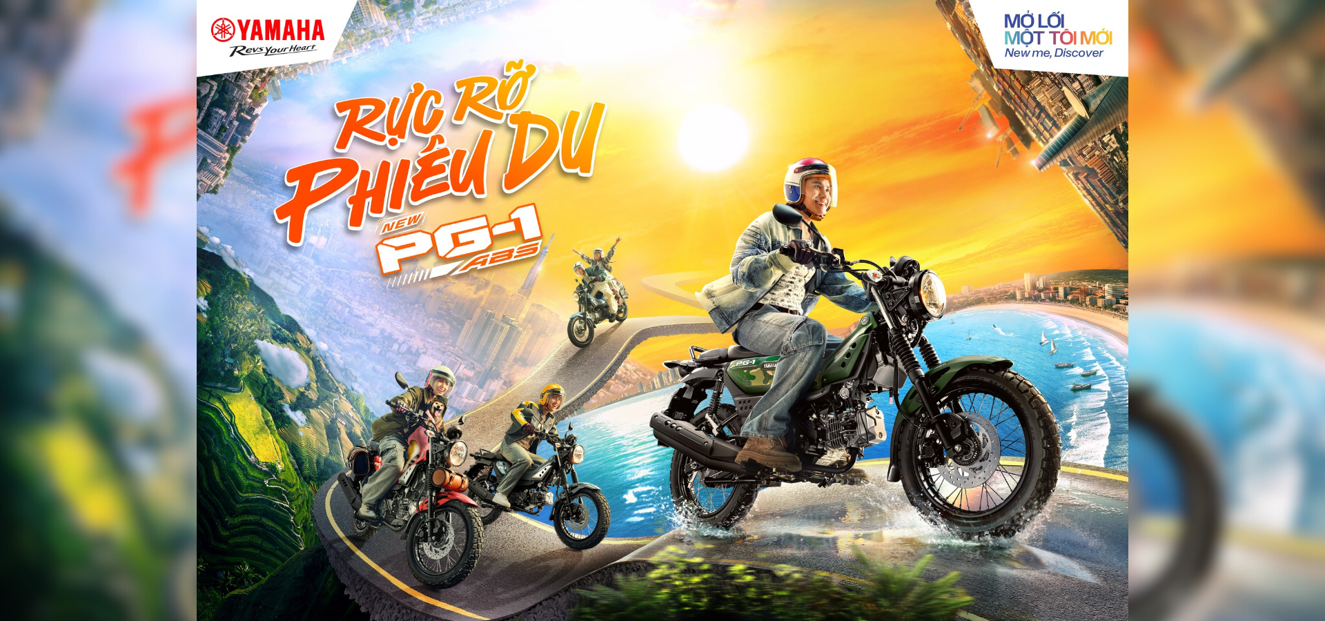 HÀNH TRÌNH RỰC RỠ PHIÊU DU CÙNG YAMAHA PG-1 ABS